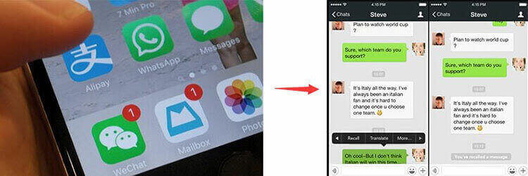 استخدم WeChat للتواصل مع الموردين